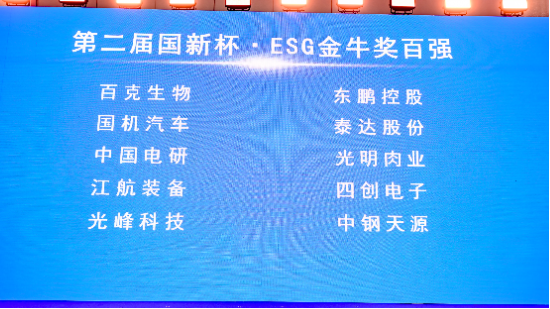 绿色发展再获权威认可 光峰科技荣膺“ESG金牛奖百强”